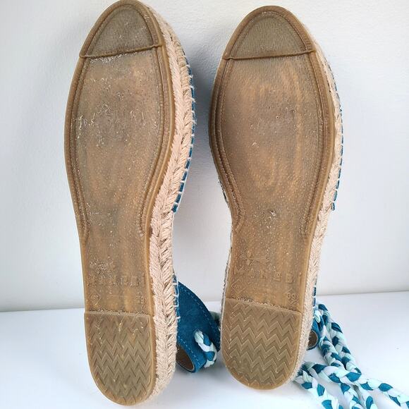 Forte Forte Manebi NEW Suede Leather Valenciana Lace Up Espadrilles Womens 9 39 - Picture 6 of 11